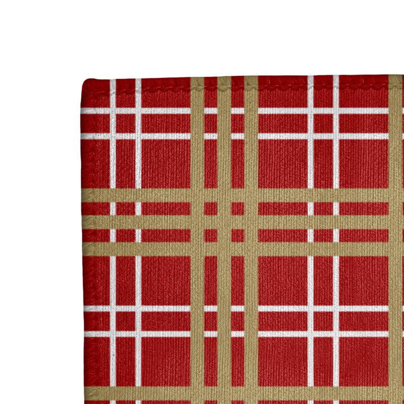 Tapis rouge à carreaux, Rectangle 2 pi x 3 pi