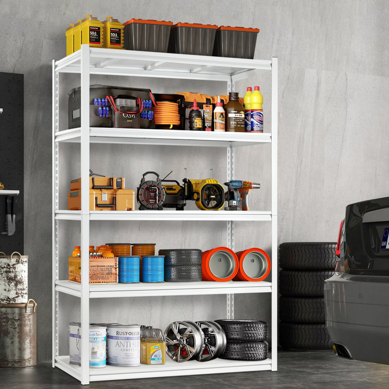 Étagère de garage 72 pouces 72 lb par tablette robuste avec capacité de rangement totale de 2 000 lb