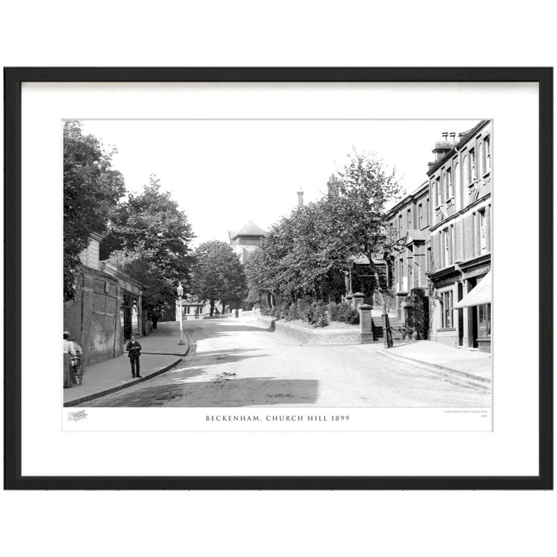 Beckenham, Church Hill 1899 by Francis Frith - Single Picture Frame Print, 28cm H x 36cm W x 2.3cm D