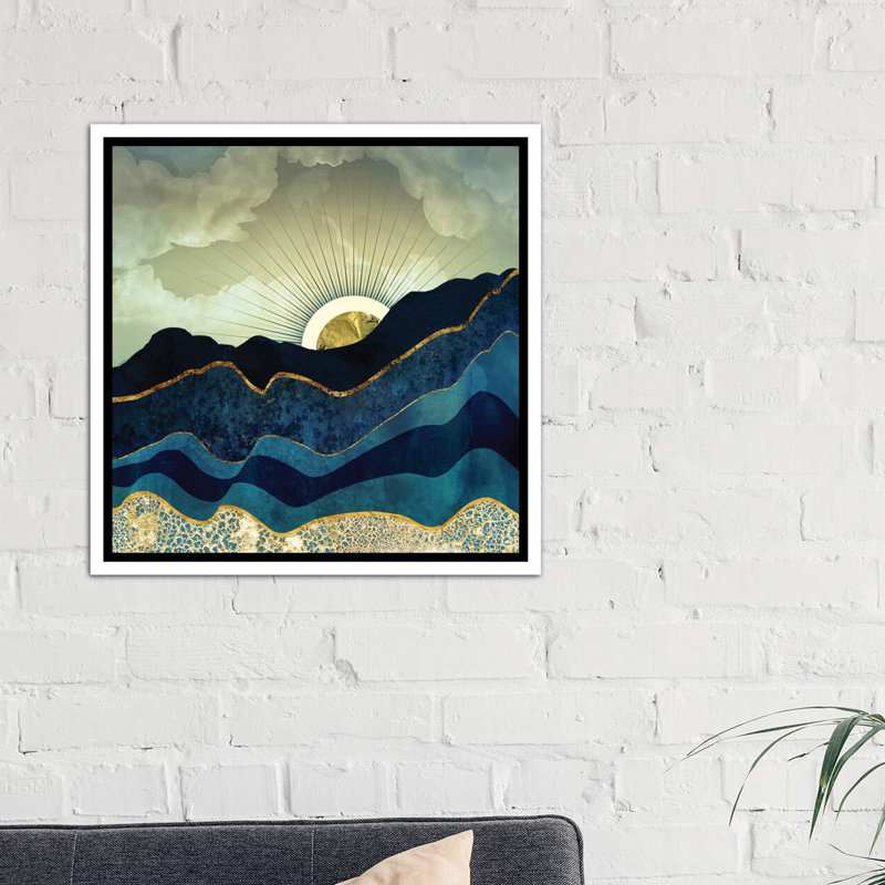 « poteau eclipse » par spacefrog designs-print, Toile blanche encadrée, H 12 po x l 12 po x P 1,5 po, Pas de tapis