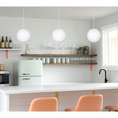 Luminaire suspendu en forme de globe à 1 lumière Ailet