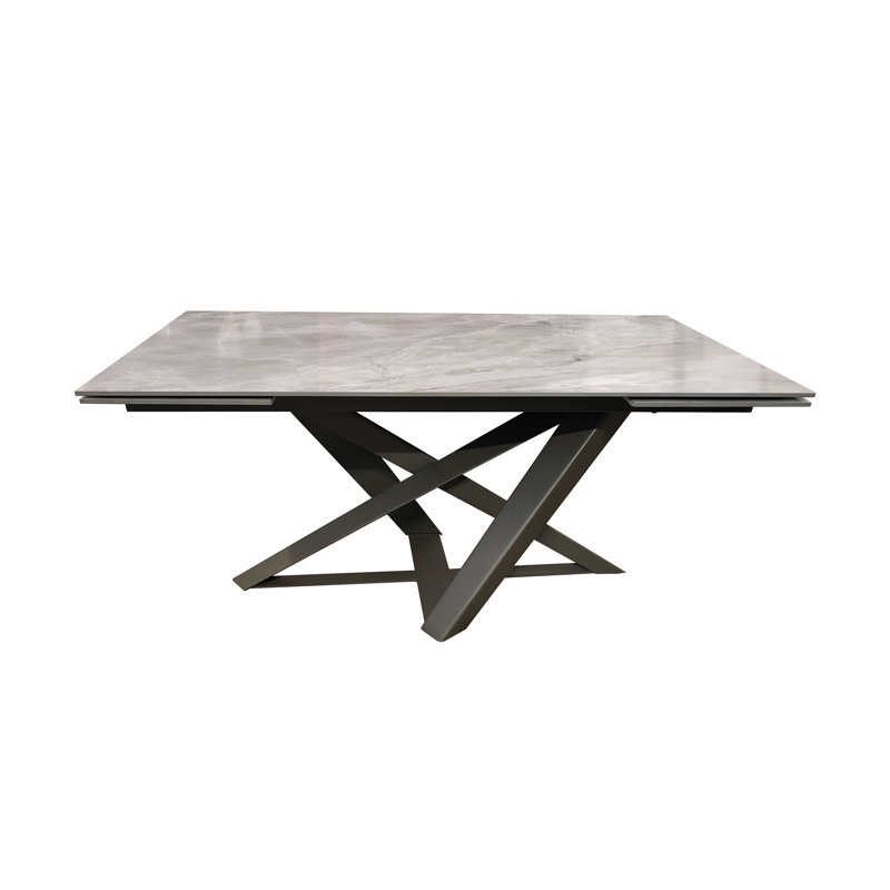 Blyock Extendable Metal Base Dining Table