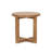 Coralia Acacia Wood Round Outdoor Side Table - Weather Resistant Patio End Table with Cross-Stretcher Base-949755792