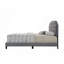 Lit, lit en tissu gris Tradilla