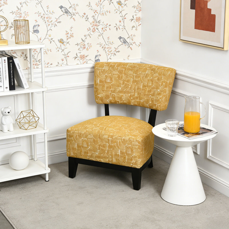 Tissu subtil texturé abstrait Alldredge, Jaune