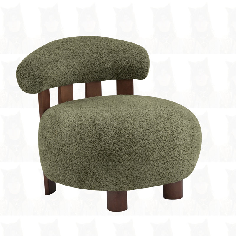 Fauteuil d'appoint Modern Bouble, Vert olive