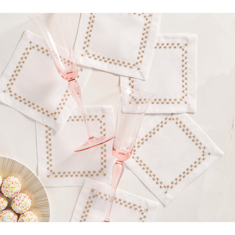 Starry Night 6 Piece Cocktail Napkin Set