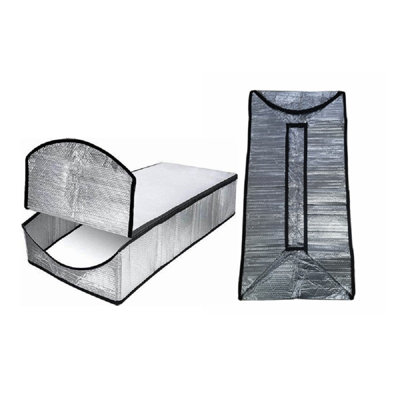 Housse de grenier en aluminium de 54 po x 25 po x 11 po avec effet d'isolation thermique convenant aux combles