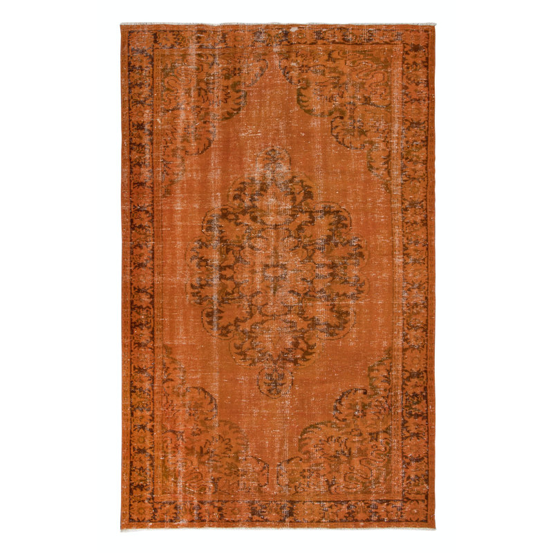 Tapis turc noué à la main 5,8 x 9,3 pi