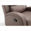 Pour les petits espaces de vie, de bureau et de chambre à coucher: fauteuil inclinable manuel moderne et compact, similicuir brun chaud