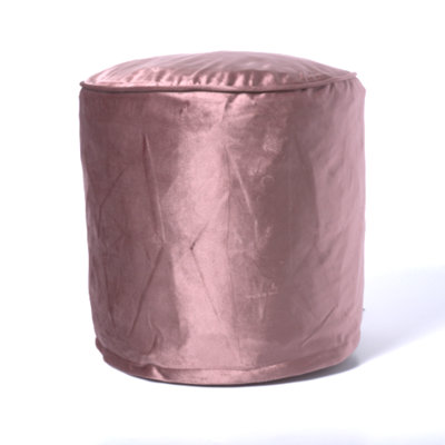Repose-pieds cylindrique d'appoint, tabouret multi-usage, rose