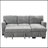 Stylish And Functional Light Chaise Lounge Sectional With Storage Rack Pull-Out Bed Drop Down Table  And USB Charger-1534510490