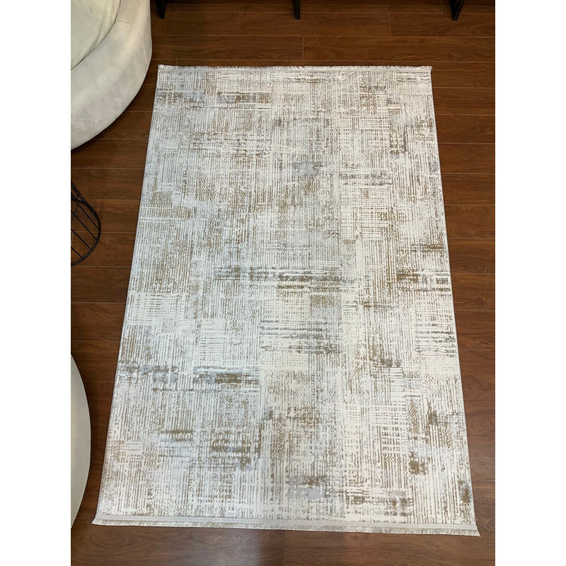 Aundrey Solid Colour Bamboo Slat / Seagrass Area Rug, Rectangle 24'2" x 16'8"