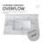 Modern Bathroom Vanity Top With Rectangular Undermount Ceramic Sink, Single Faucet Hole