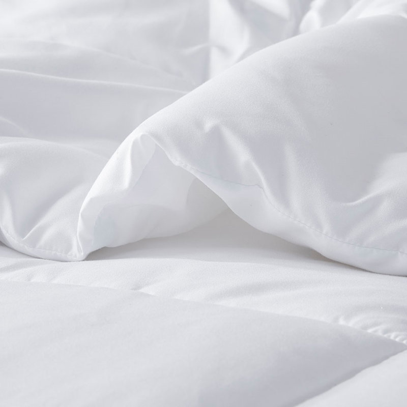 Sims Oversized Microfiber Comforter with HeiQ Smart Temp Treatment, Twin/Twin XL Comforter, White