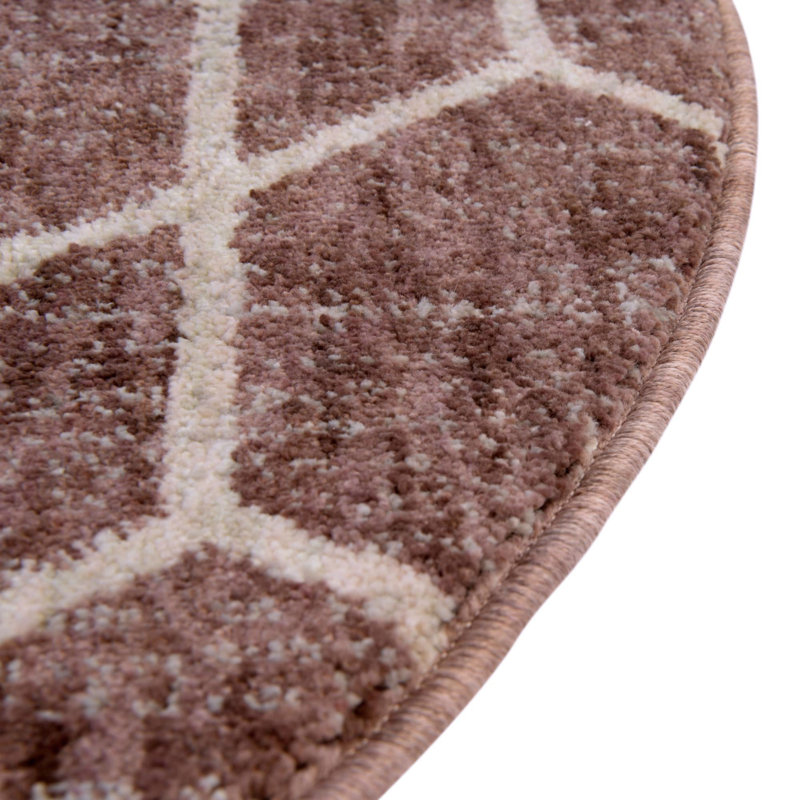 Breze Geometric Indoor Rug, Round 3'3"