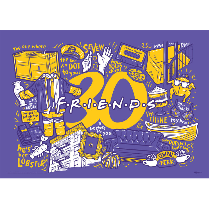 Friends (30Th Anniversary)  Wall Art