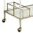 Antique Mirror & Brass Adorned Cart - Rectangular Shelves, Tempered Glass, Wine Storage, Metal Frame With Acrylic, For Easy Movement, Simple To Assemble Finish Serving Trolley 5Mm Glass Shelves 3
