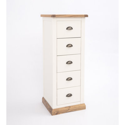 45 cm W Chest of 5 Drawers