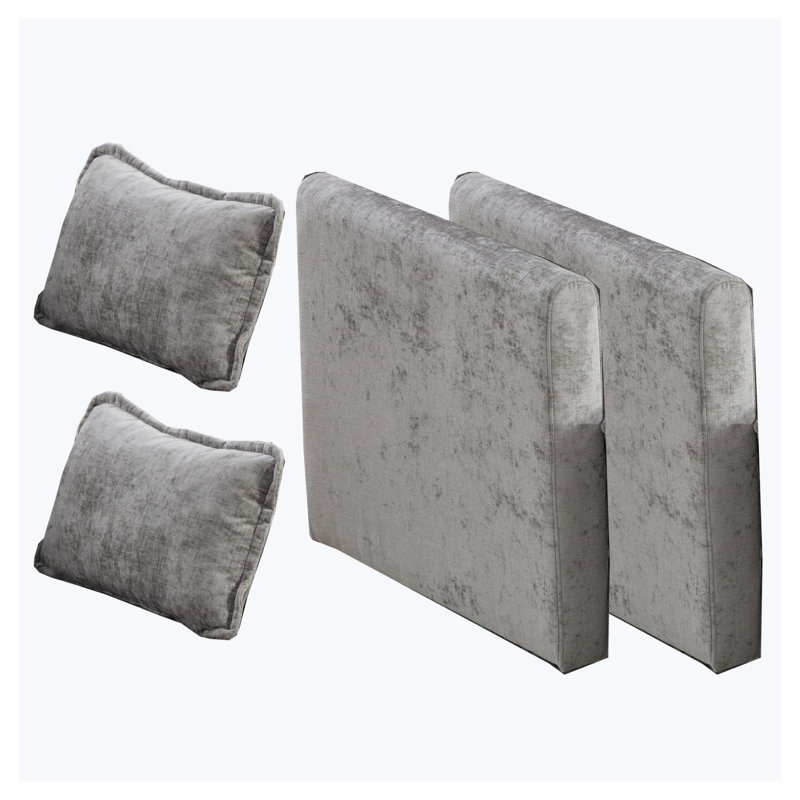 Accoudoirs modernes en chenille gris pour canapé modulaire Cloud - Pièces de rechange pour meubles de salon