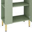 Petit meuble-lavabo 21,6 po avec lavabo, portes et tablettes de rangement-383875544
