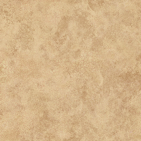 Papier peint texturé craquelé 32,7 pi x 20,5 po Elberon, Ocre / rouge