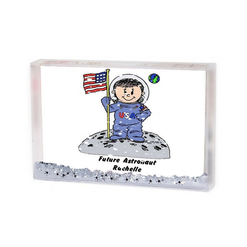 Cadeau personnalisé pour cadre astronaute, H 2,5 po x l 3,75 po x P 1 po, Oui