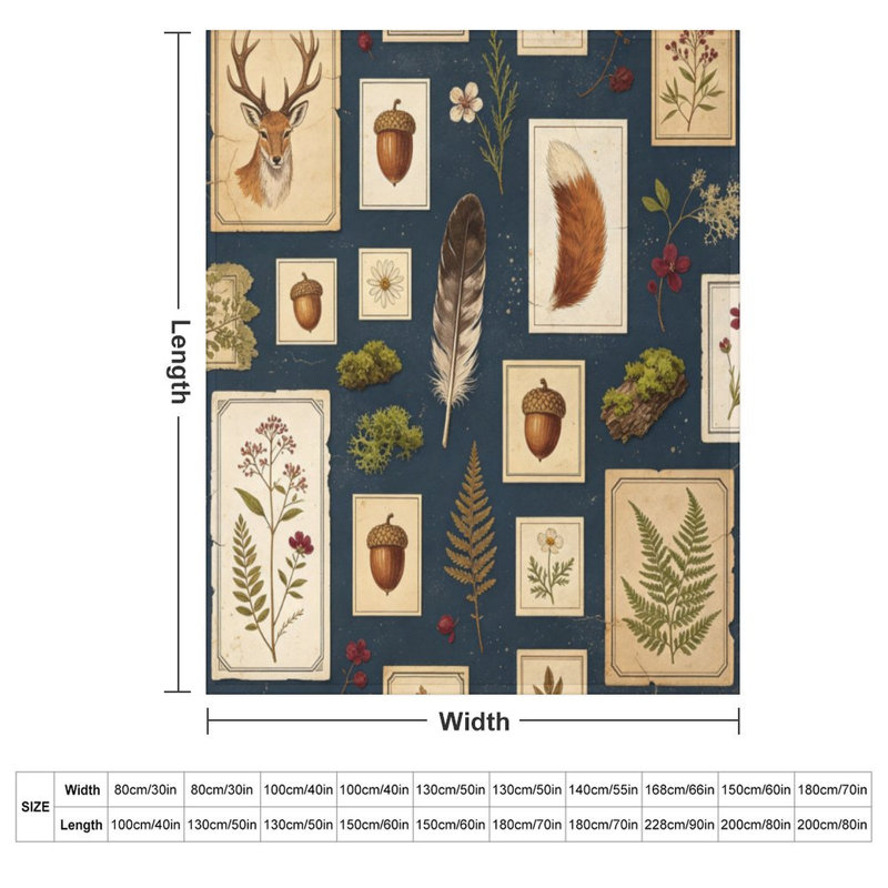 Jeté en flanelle de luxe Vintage, 40 po x 50 po