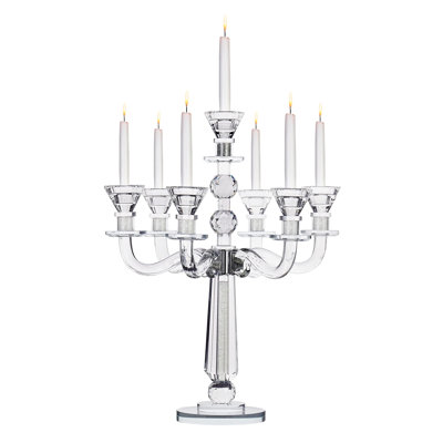 17.5'' H Lead Free Crystal Tabletop Candlestick