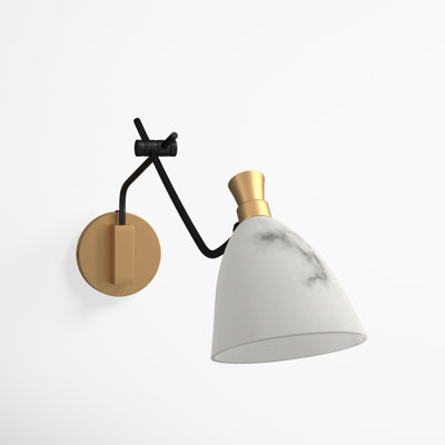 Cumberland Steel Plug-in Swing Arm Sconce