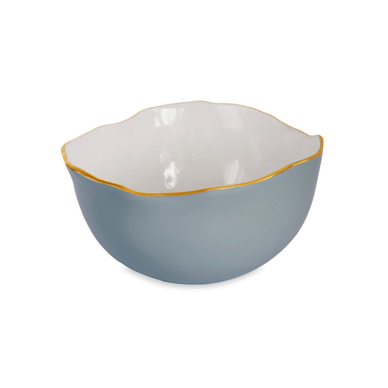 Encanto Osaka Large Bowl, White/Slate