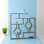 Swenson 52.7" H x 52.7" W Geometric Bookcase