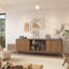 Meuble télé avec prise de courant, centre de divertissement avec rangement et tablette réglable, console télé pour le salon, console multimédia moderne-1274417768