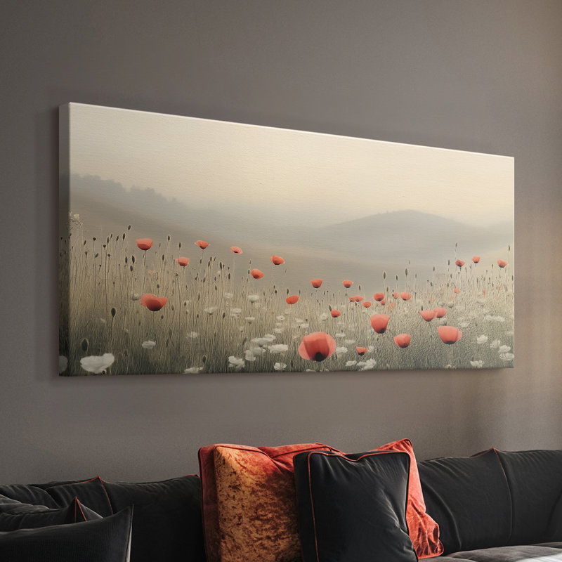 Botanical Series-CCXXXIX- Toile tendue avec châssis - Prêt à être accroché, H 16 po x l 32 po