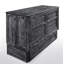 Lit escamotable avec matelas et rangement Maron