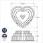 Nordic Ware Tiered Heart Bundt Pan