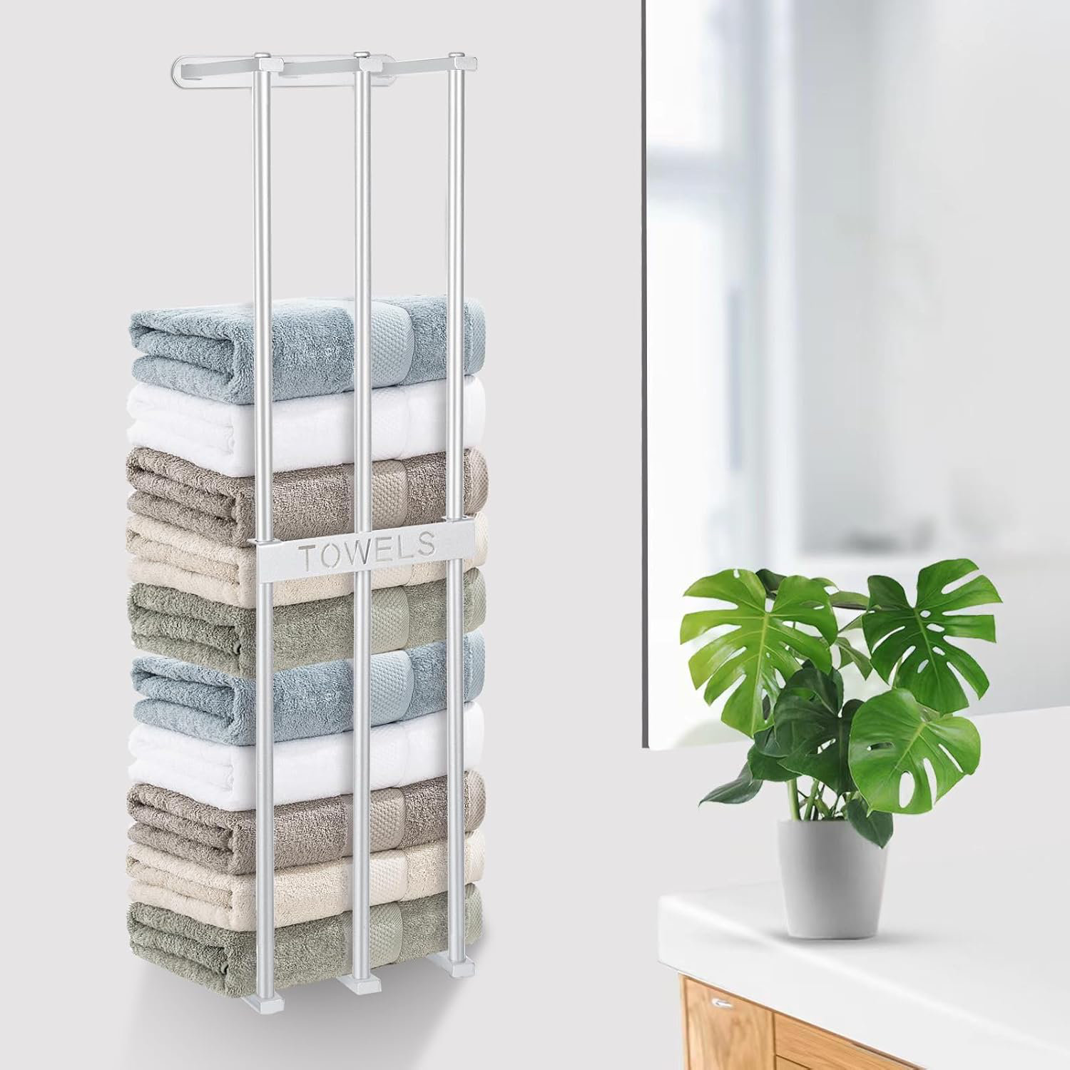Wall Mounted Hand Towel Holder 1Packs/2Packs Layer Towel Storage