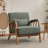 27.17" Wide Modern Upholstered Solid Wood Accent Chair With An Extra Pillow-859614634