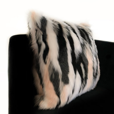 Fancy Animal Print Reversible Throw Pillow