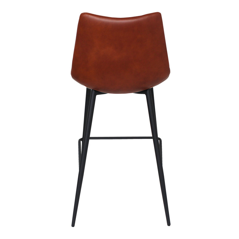 Finnigan Counter & Bar Stool, Brown/Faux Leather, Counter Stool (26" Seat Height)