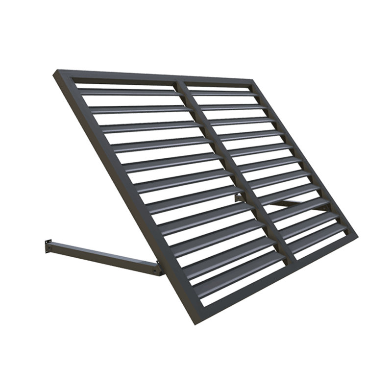 Auvent fixe en métal Awntech Bahama Shutter, Étain, H 24 po x l 68 po x P 36 po