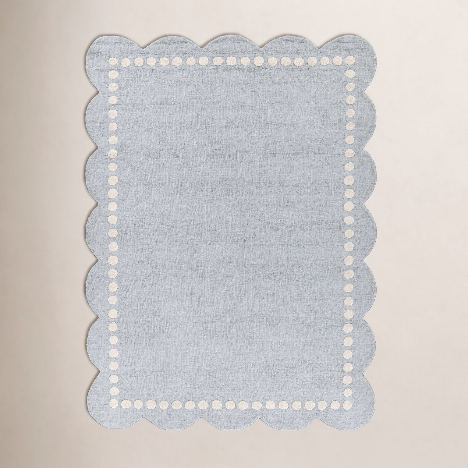 Lola Blue Hand-Tufted Wool Rug, Rectangle 8'10" x 11'10"