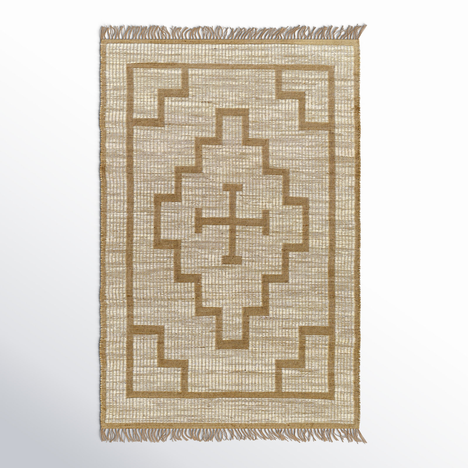 Envoy Handmade Jute / Sisal Yellow Rug, Rectangle 5' x 7'6"