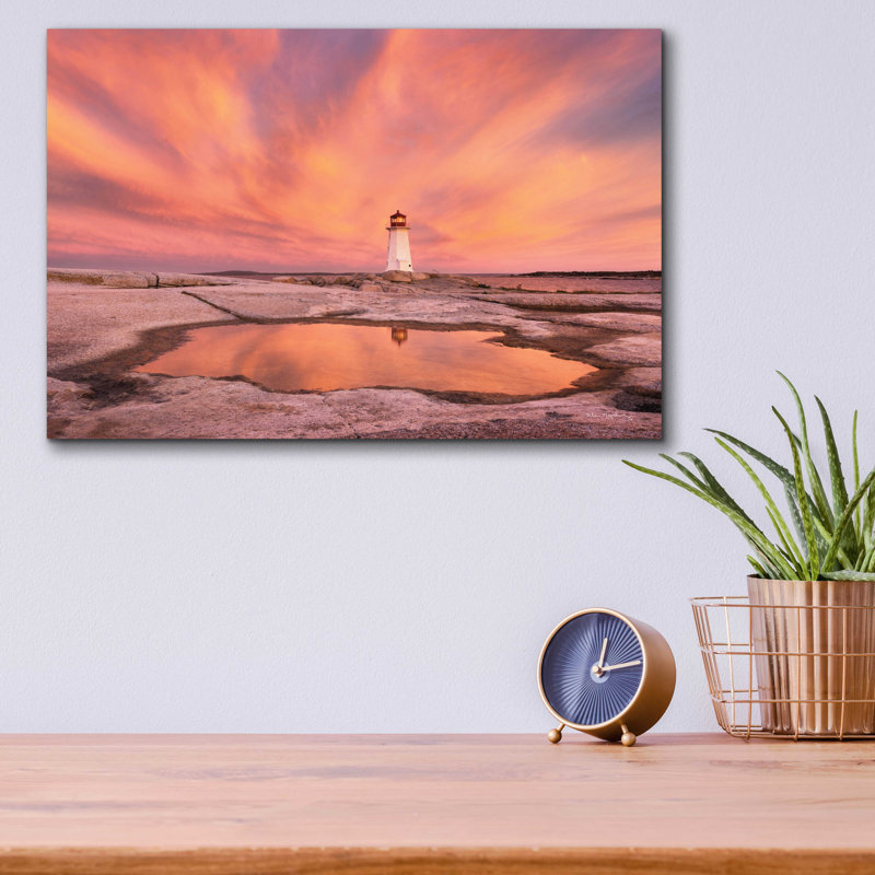 Epic Art 'Peggys Cove Nova Scotia Crop' By Alan Ma " Peggys Cove Nova Scotia Crop ", 12" H x 16" W x 0.13" D