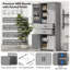 Armoire de rangement multifonctionnelle avec tablettes réglables et 2 tiroirs-407384567