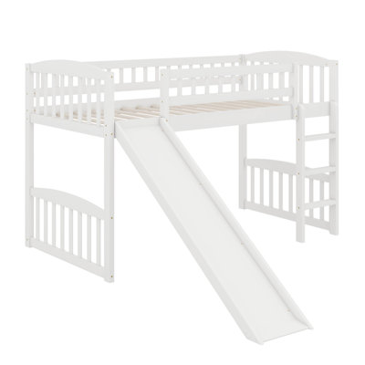 Lit mezzanine simple avec glissade