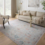 Tapis rose / jaune / rouge Elysium