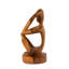 Breashears 12 "porte-bouteilles en bois sculpté à la main abstrait" pensant "