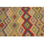 Tapis rose / vert clair en laine Kilim fait à la main One-of-a-Kind Sinclair