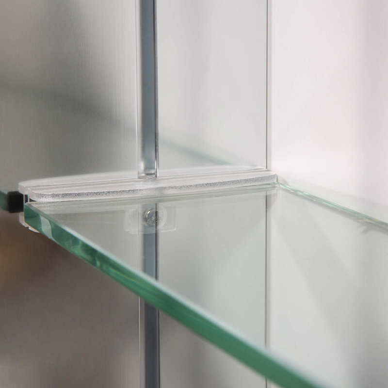 Armoire à pharmacie à fixation en surface ou en retrait avec miroir pour salle de bain